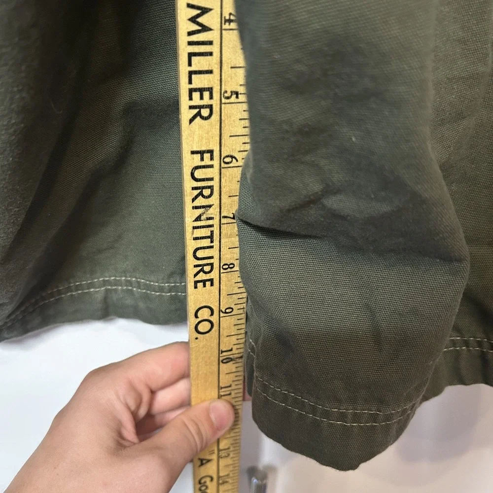 Old Navy Mens Olive Green Carpenter Shorts Size 42 Cotton Canvas Utility